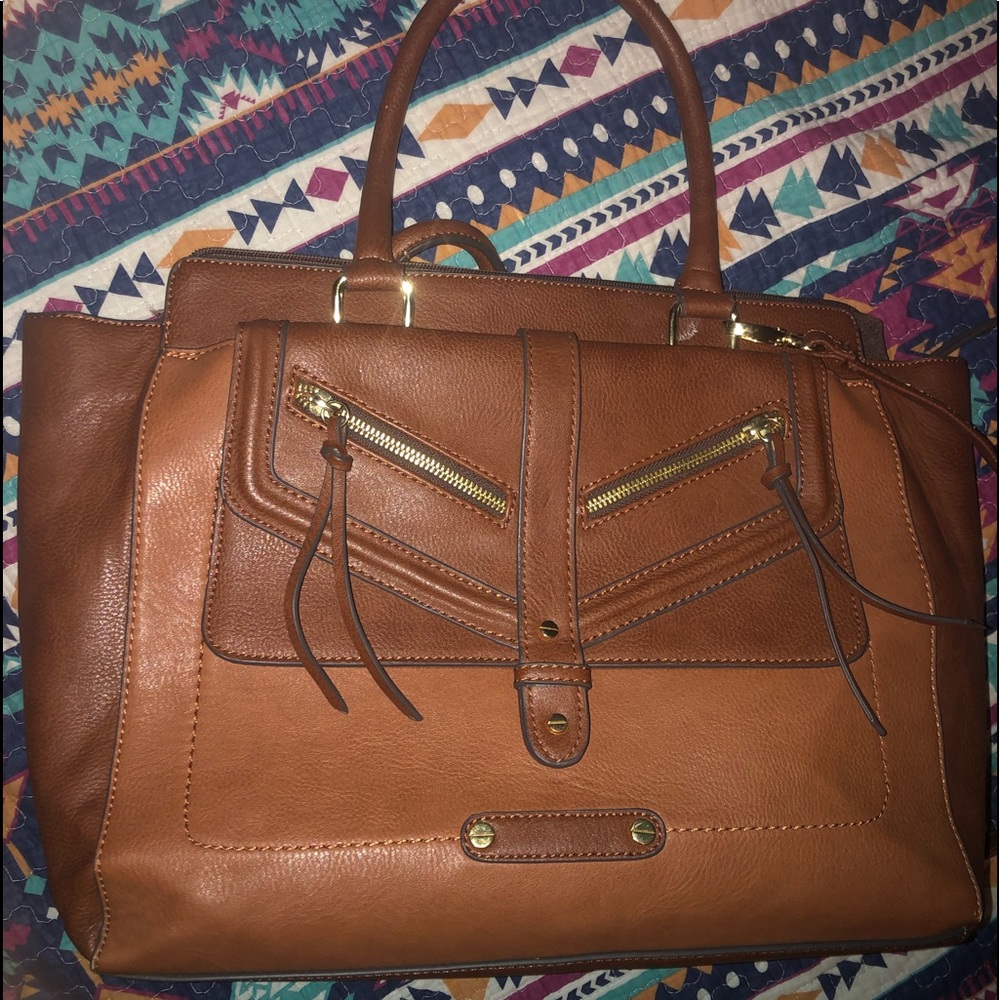Brown leather bag